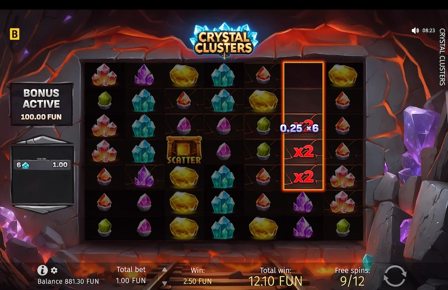 Crystal Clusters Slot BGaming