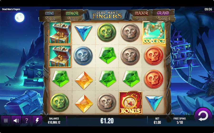 Land 3 Or More Scatter Symbols To Trigger The Free Spins In Dead Man's Fingers Video Slot