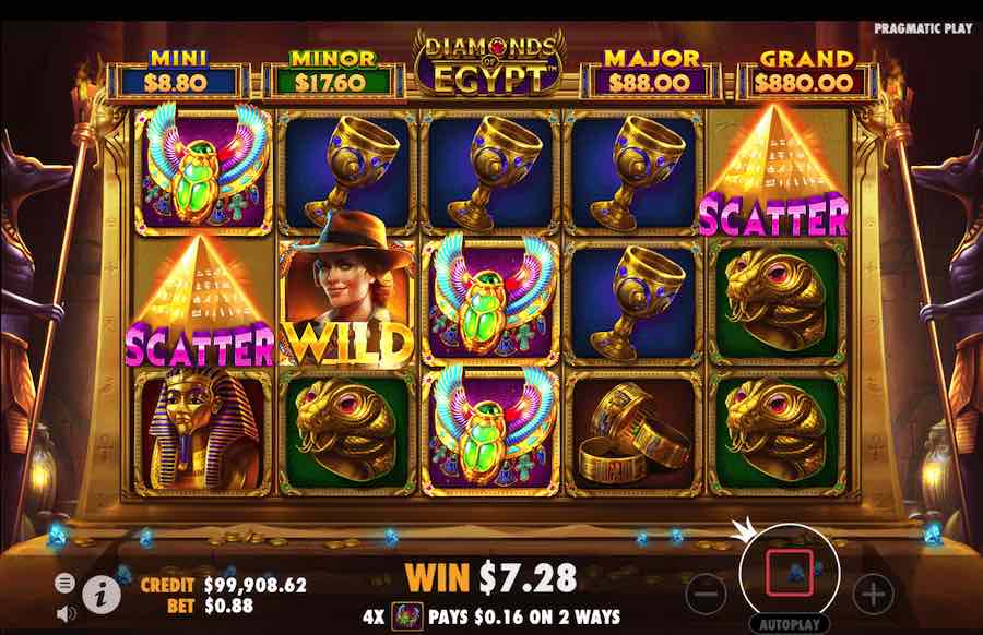 Diamond Of Egypt Slot Free Spins Feature