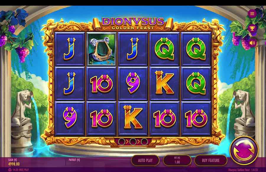 Dionysus Golden Feast Slot Base Game