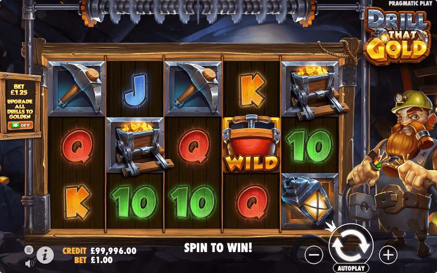 Play With 5 Reels, 20 Fixed Paylines, And Win Up To 5,000x Your Bet On Pragmatic Play's Drill That Gold Online Slot