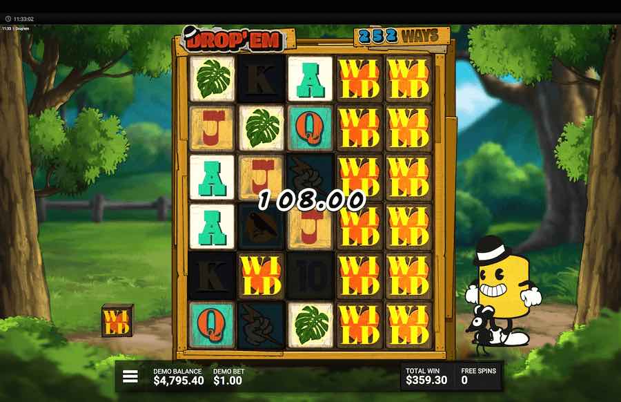 Drop 'em Slot Free Spins Feature
