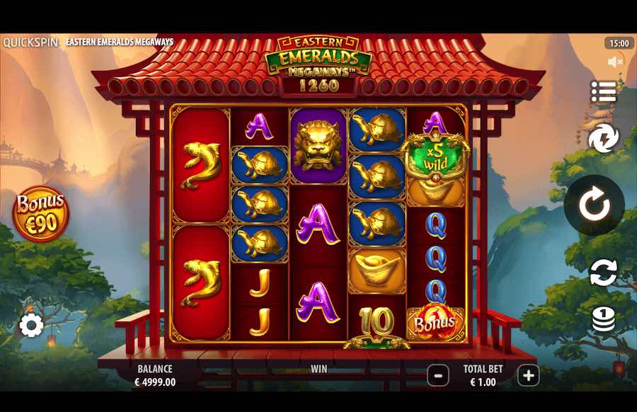 Enjoy A Theme Of Oriental Culture In The Eastern Emeralds Megaways Online Slot From Game Provider Quickspin