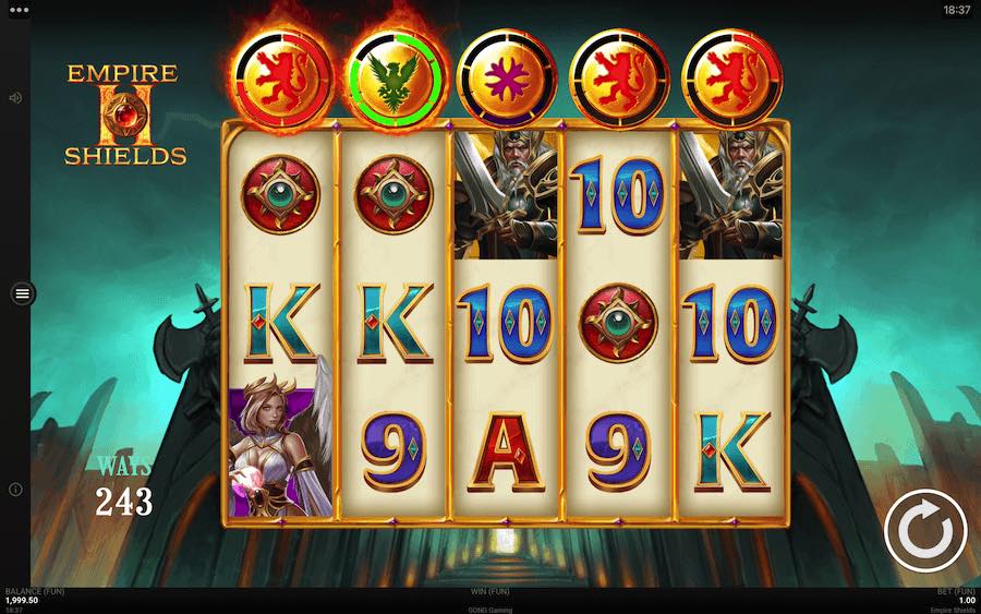 Play With 5 Reels, 7,776 Paylines, And Win Up To 12,150x Your Bet In Empire Shields Online Slot From Provider Gong Gaming