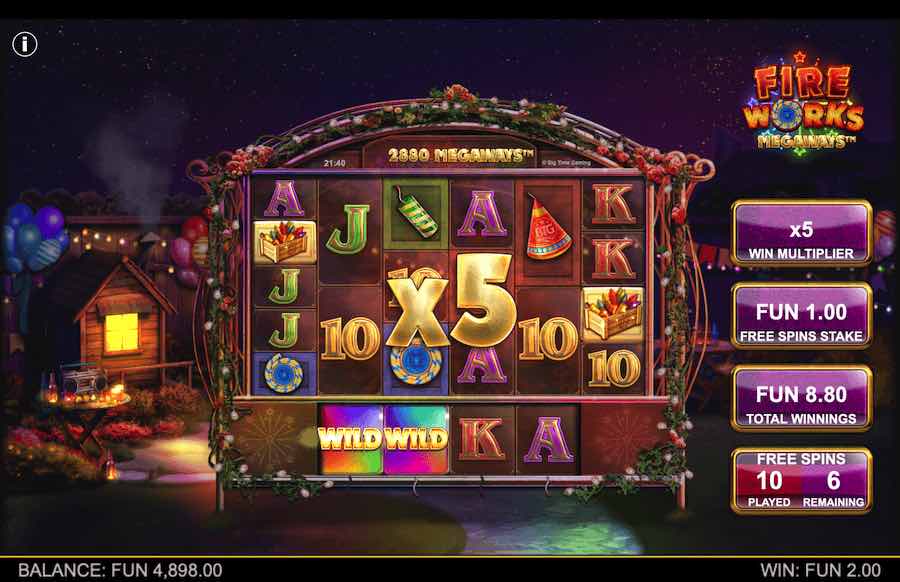 Fitur Putaran Gratis Slot Fireworks Megaways