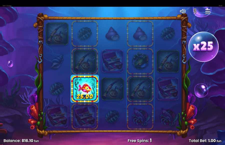 Fish 'n' Nudge Free Spins Feature 