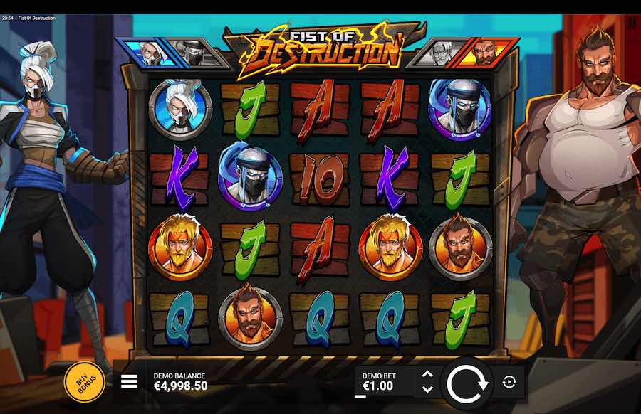 Fist Of Destruction Slot Base Game