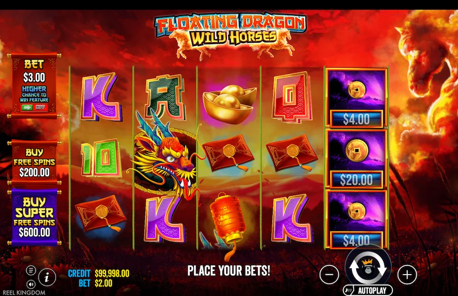 Floating Dragon Wild Horses Slot Pragmatic Play