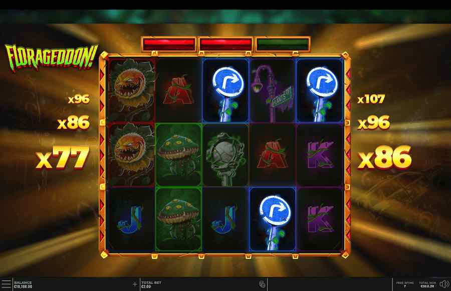 Three Or More Bonus Symbols In View Will Trigger The Free Spins Feature On Florageddon Video Slot