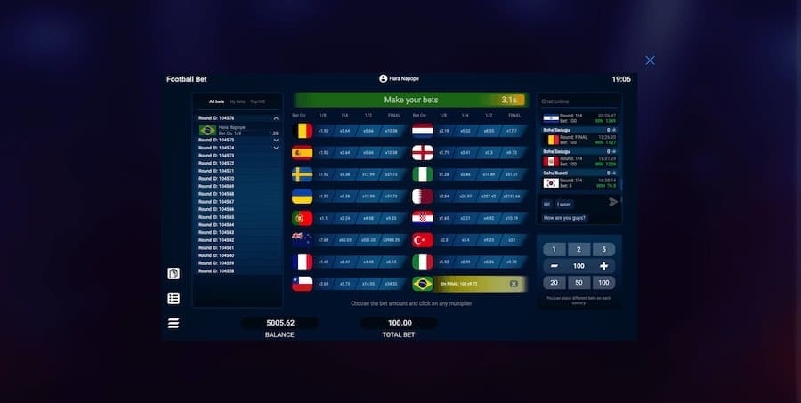 Pick How Far You Think Each Team Will Reach In The Tournament And You Could Win Multiple Times From Just One Game In Evoplay's Football Bet Game