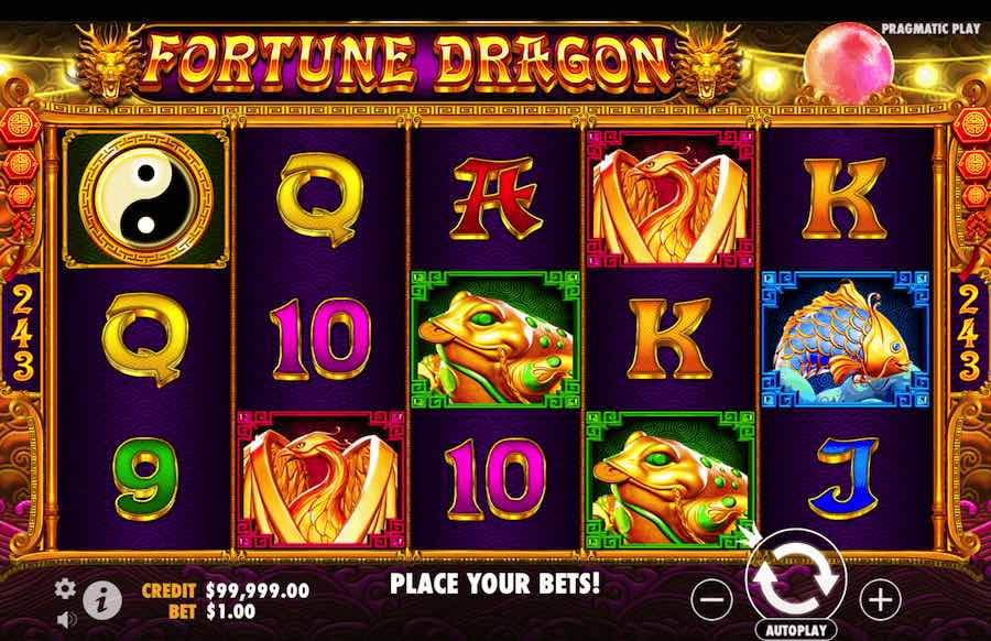 Dragon Fortune Slot Base Game