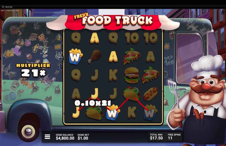 Fred's Food Truck Slot Free Spins Feature