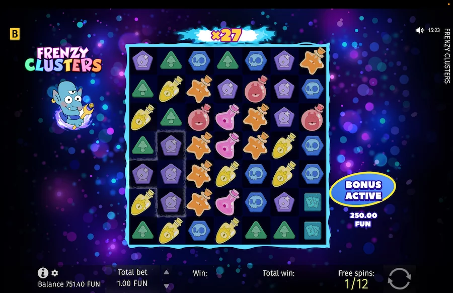 Frenzy Clusters Gameplay