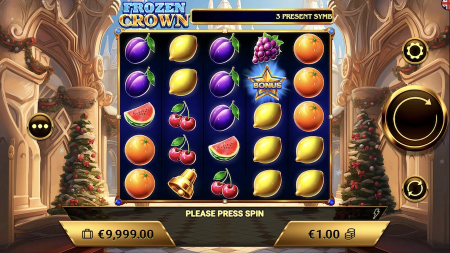 Frozen Crown slot base game 