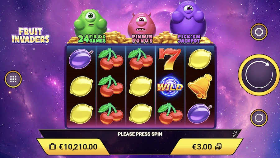 Fruit Invaders slot base game 