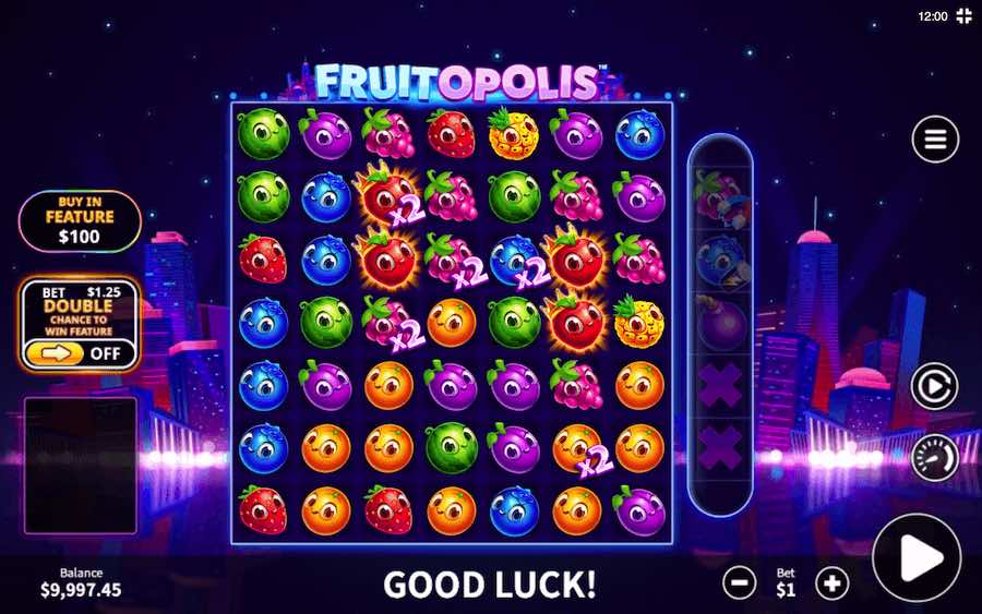 Play With 7 Reels, The Cluster Pays Engine And Win Up To 10,000x Your Bet In Skywind's Fruitopolis Online Slot