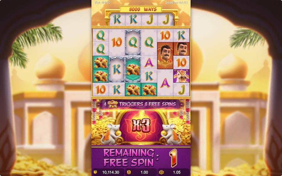 Land 4 Or More Scatter Symbols To Trigger The Free Spins Feature On Ganesha Fortune Video Slot