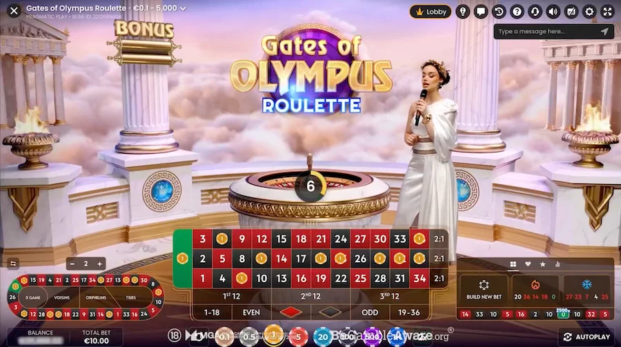 Gates Of Olympus Roulette Pragmatic Play