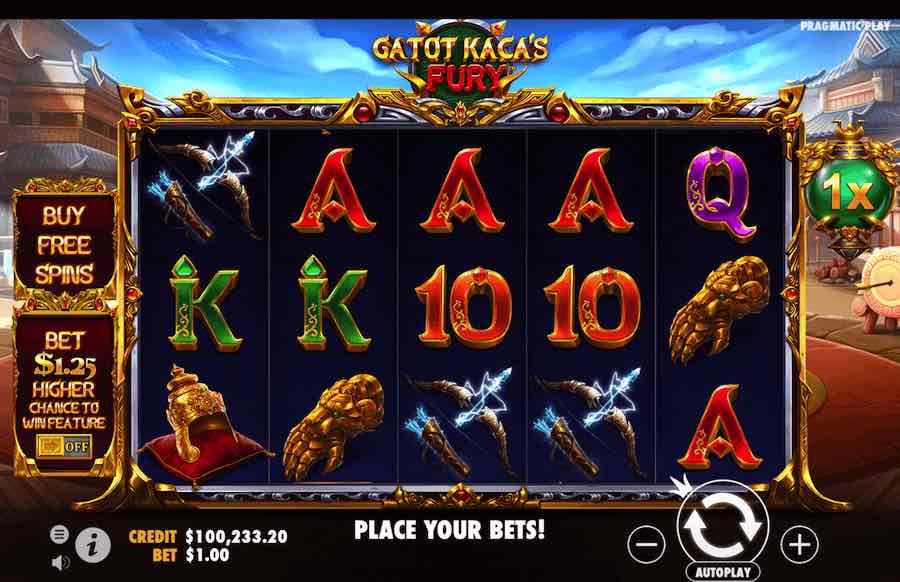 Gatot Kaca's Fury Slot Base Gamę