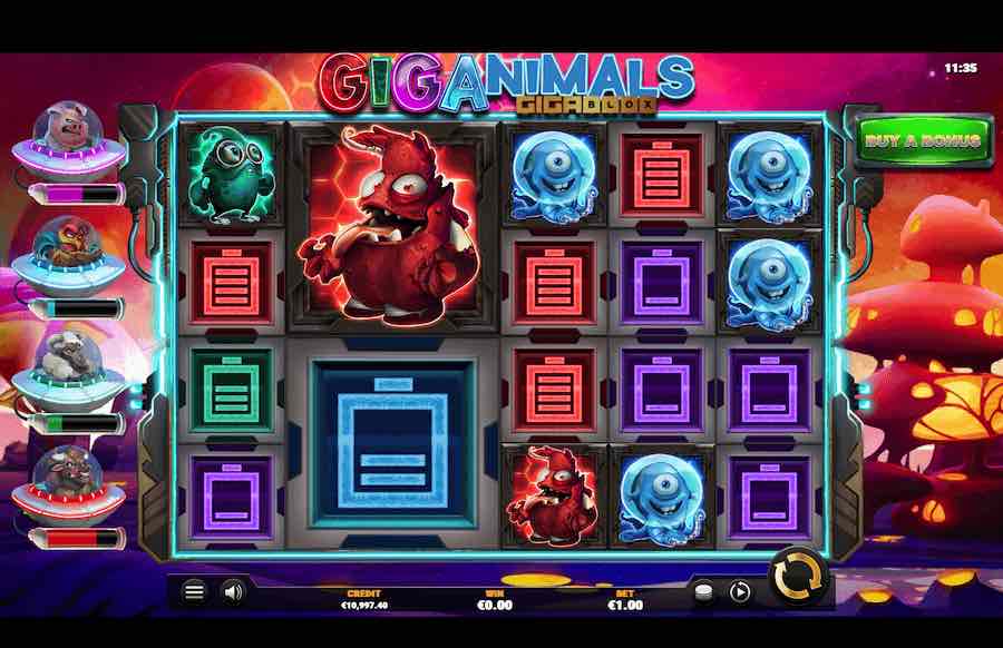 Giganimals Gigablox Slot Base Game