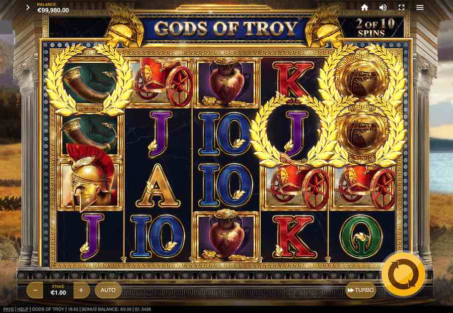 Play With 5 Reels, 30 Fixed Paylines And Win Up To 6,157x Your Bet In Red Tiger Gaming's Gods Of Troy Online Slot
