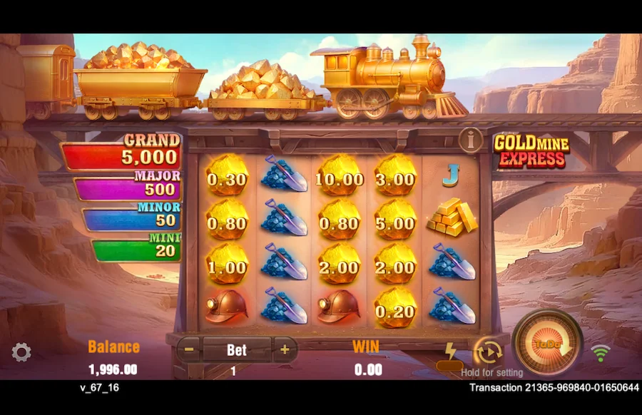Gameplay Gold Mine Express