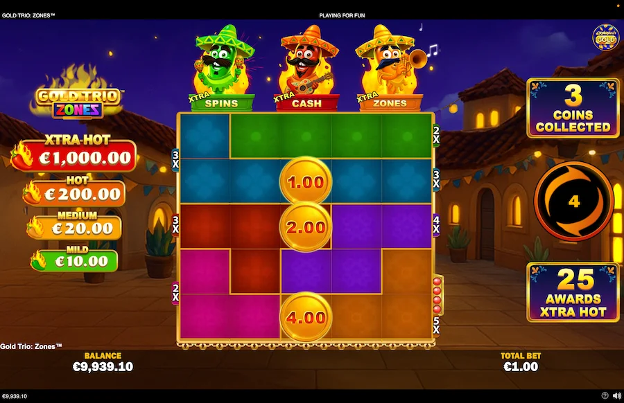 Gold Trio Zones Gameplay