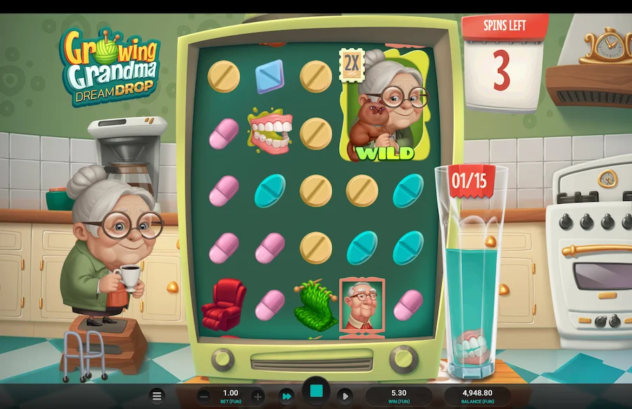 Growing Grandma Dream Drop Slot Relax Gaming