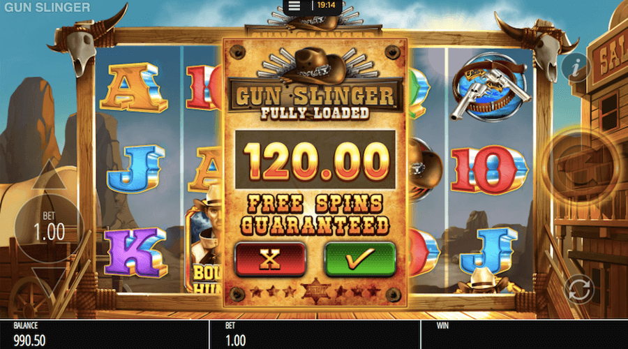 You Can Buy The Bonus On Gun Slinger Fully Loaded Slot For 120x Your Stake