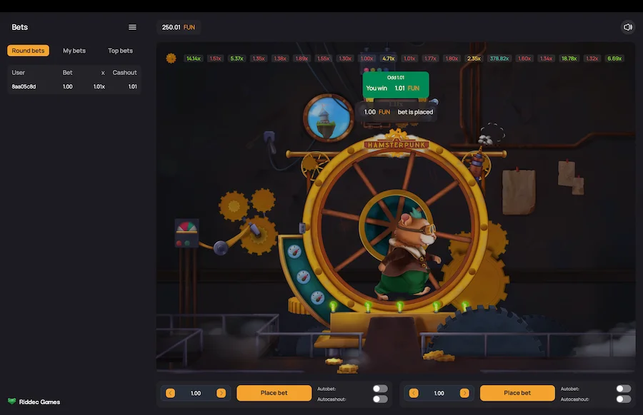 Hamsterpunk Crash Gameplay