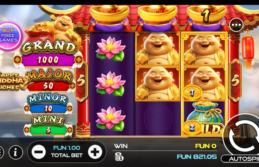 Happy Buddha Riches Gameplay