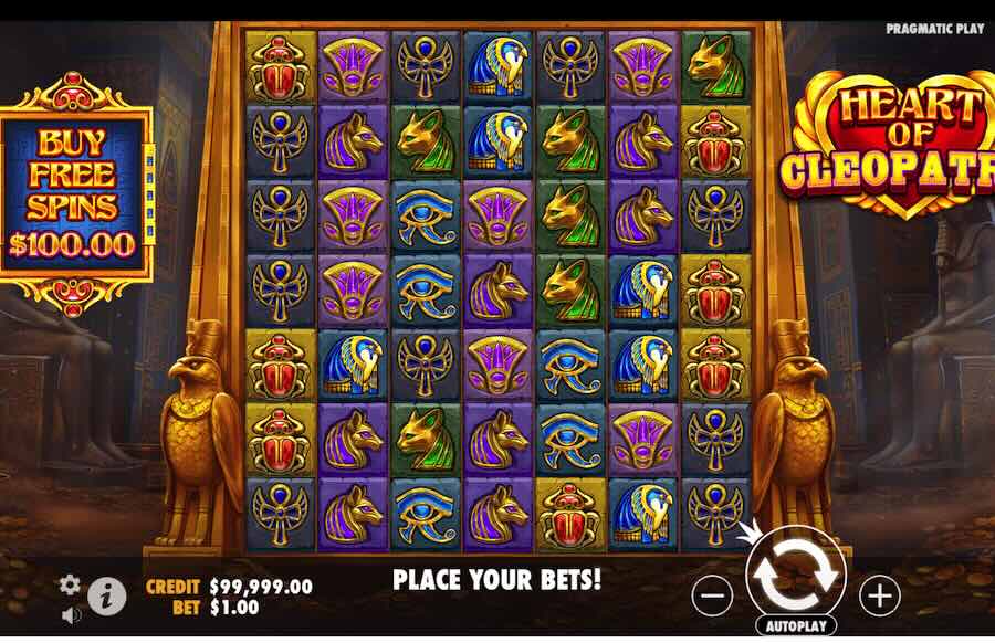 Heart Of Cleopatra Slot Base Game