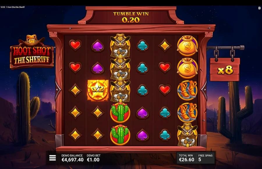Hoot Shot The Sheriff Slot Backseat Gaming