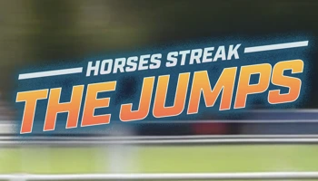 Horses Streak The Jumps