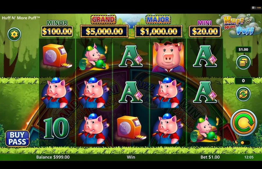 Huff N More Puff Slot Light & Wonder