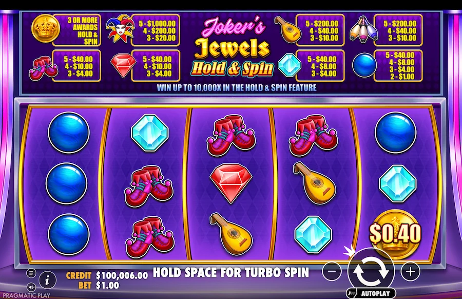 Jokers Jewels Hold And Spin Slot Pragmatic Play
