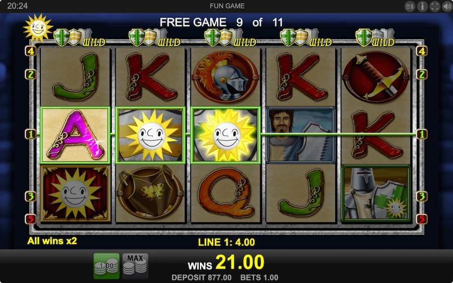 An Extra Wild Symbol Will Be Added To The Reels On Each Of The First 15 Spins Of Your Feature On Knights Life Slot