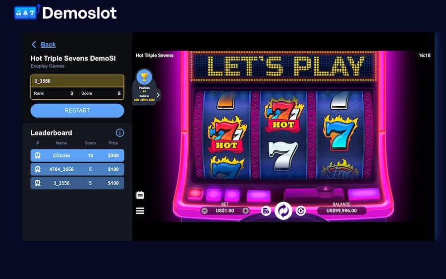 Papan Peringkat Dalam Turnamen Slot Online Gratis