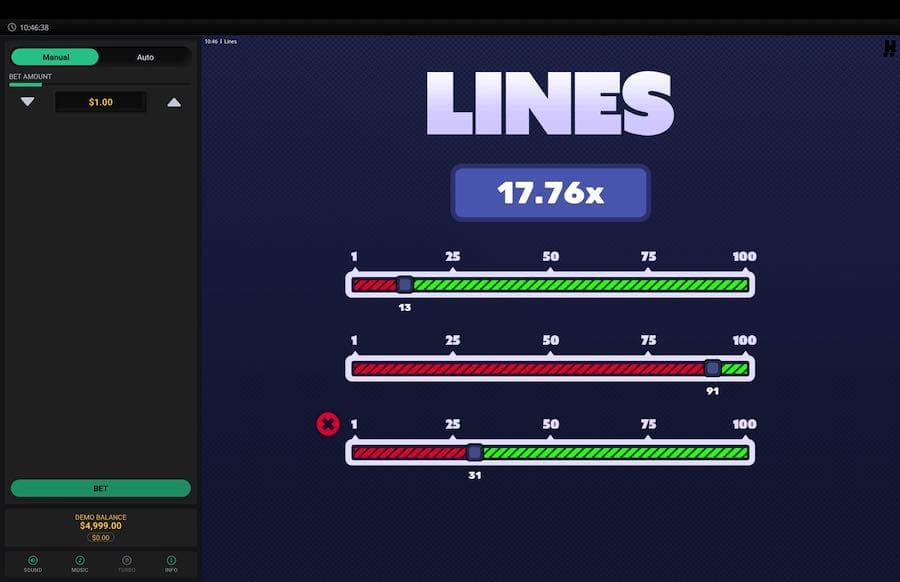 Hacksaw Gaming's Lines