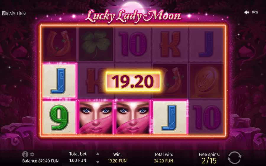 Land 3 Or More Scatter Symbols To Trigger The Free Spins Feature On Lucky Lady Moon Online Slot From Provider Bgaming