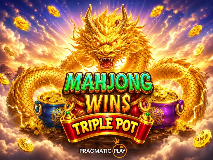 Banner Kemenangan Mahjong Tiga Pot