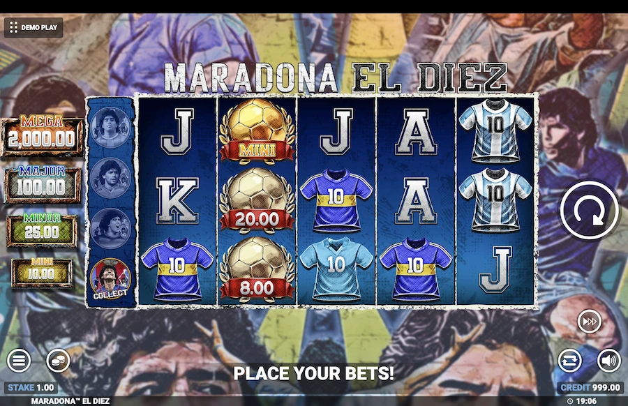 Maradona El Diez slot Blueprint Gaming