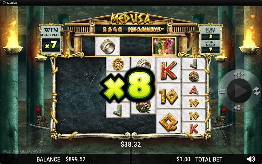 Play With An Unlimited Win Multiplier During The Free Spins Feature On Medusa Megaways Slot