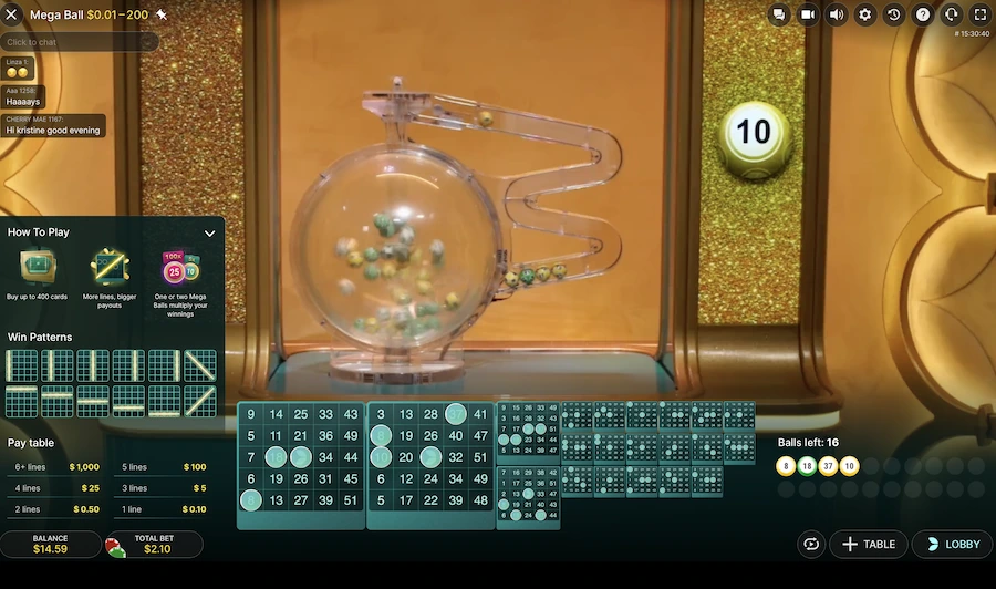 Mega Mega Ball Live Evolution Gaming