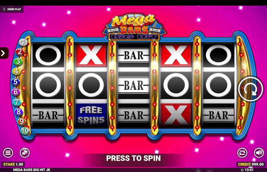 Mega Bars Big Hit Slot Base Game