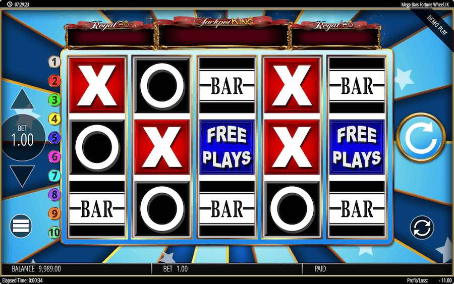 Mega Bars Fortune Wheel Slot Base Game