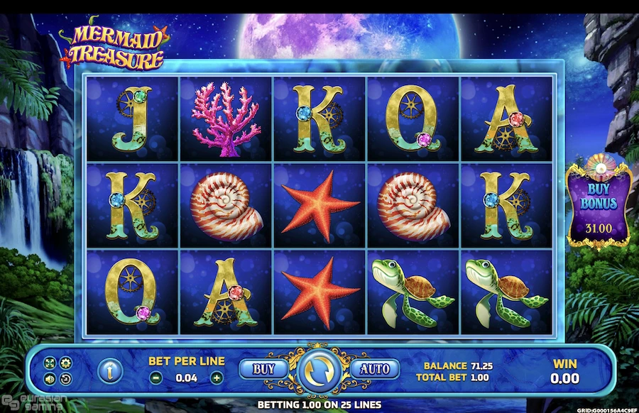 Mermaid Treasure slot base game