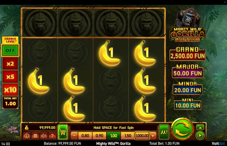 Mighty Wild Gorilla Slot Wazdan