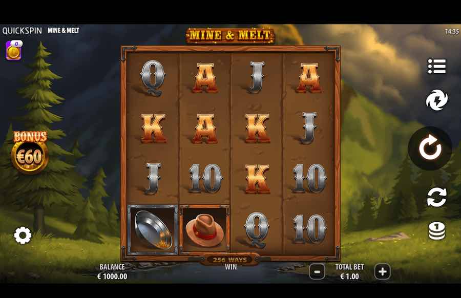 Mine And Melt Slot Base Game 