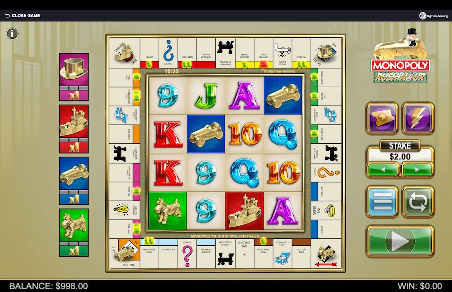 Monopoly Rush Hour Slot Big Time Gaming